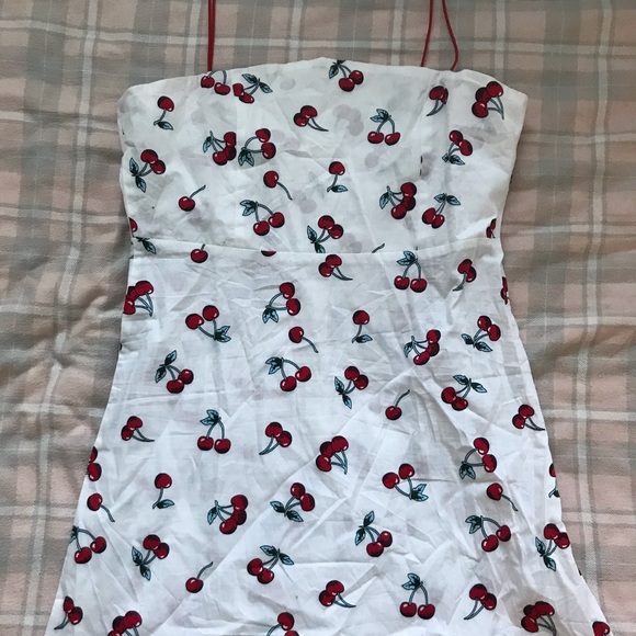 Cute Retro Vintage Cherry Mini Dress for Women - Picture 1 of 9